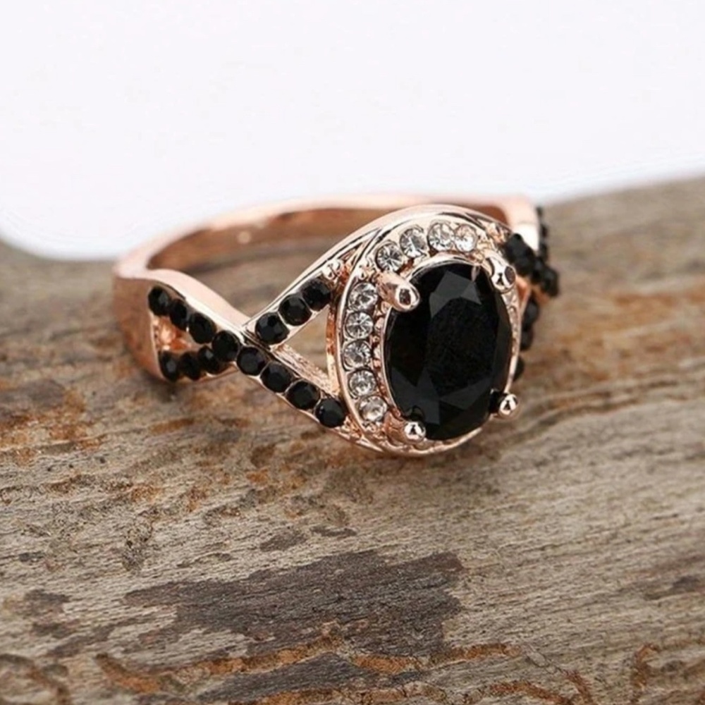 GOLD FLOWER BRIDAL RING - Picture 4 of 4